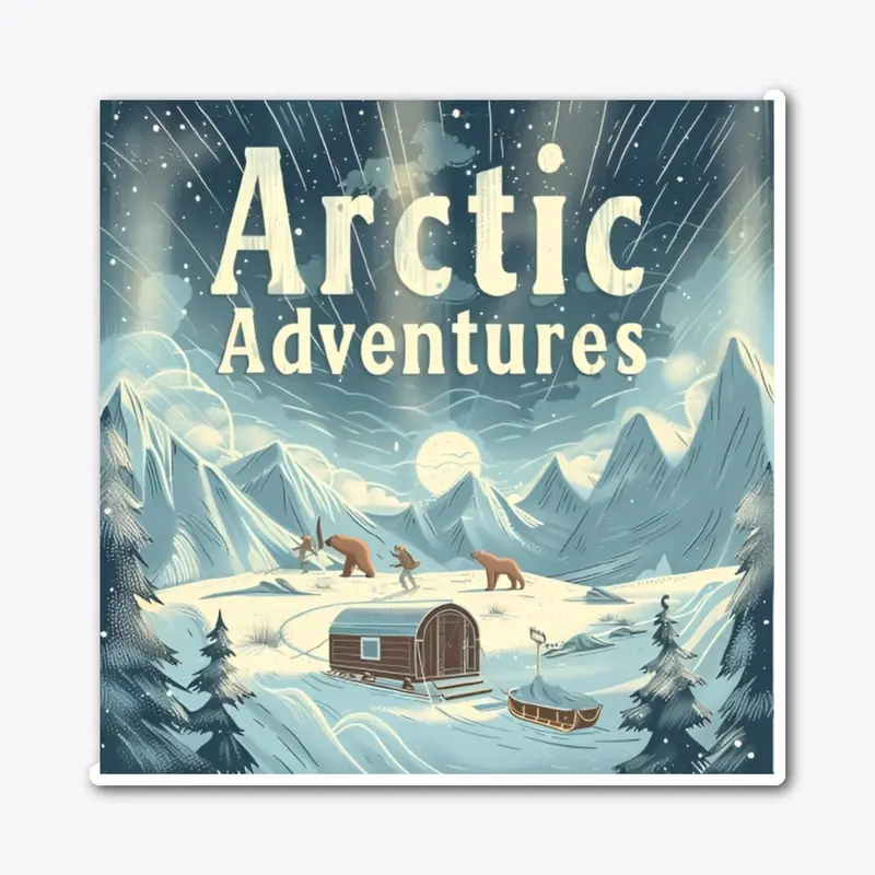 Vintage Retro Arctic Adventure 